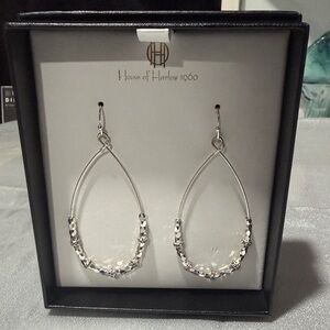 House of Harlow silver earrings brand new